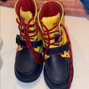 COPY - Very cute Polo adult size 8. Yellow and navy blue